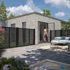 Plus Træhegn^Harmoni Hegn  180x140 cm sort