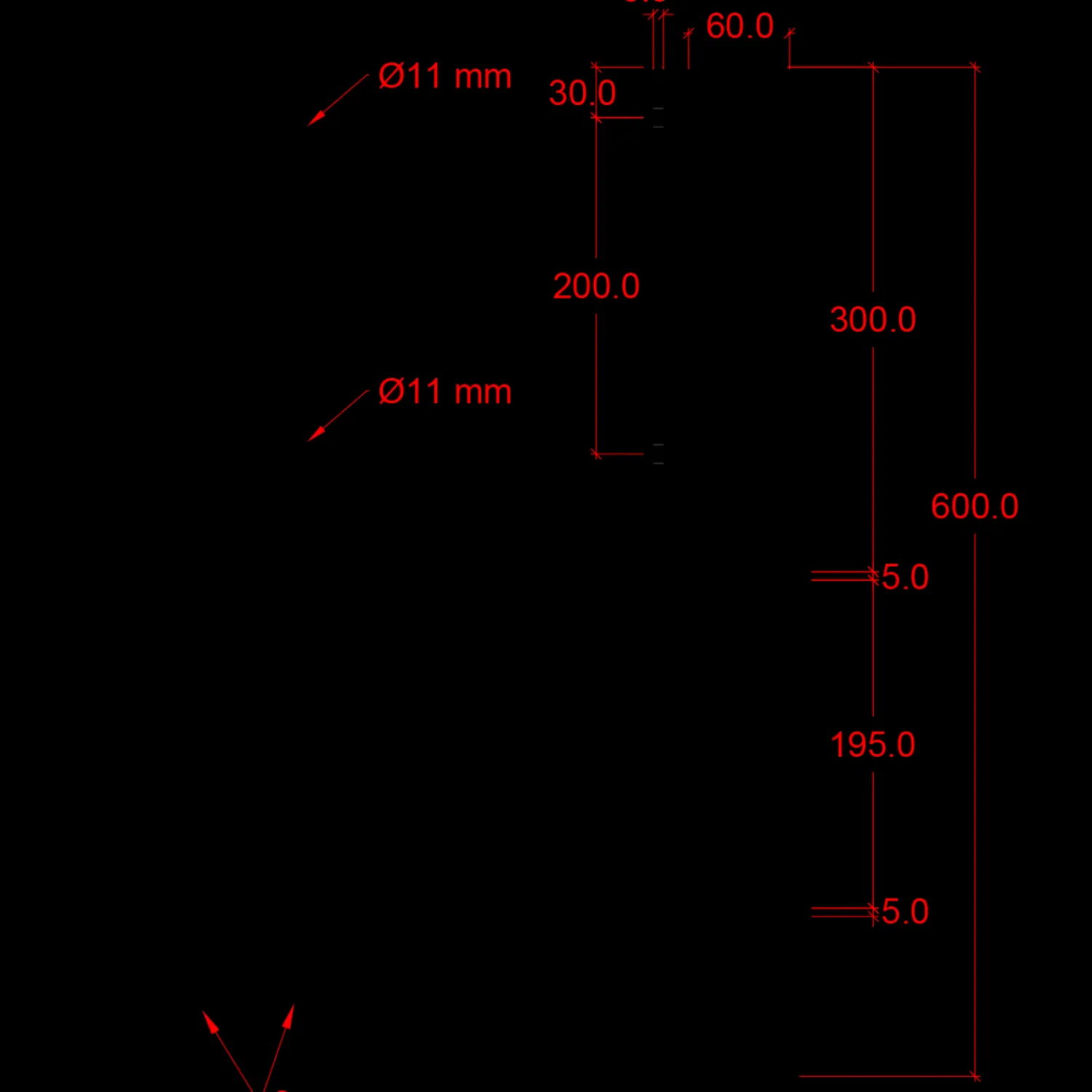 Online Plus Hjørne Stolpefod 60 cm 9x9 cm stolper til nedstøbning m/skruer sort
