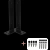 Online Plus Hjørne Stolpefod til fundament  9x9x30 cm  m/skruer sort