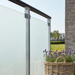 Plus Tilbehør Til Hegn^håndliste t/gelænder smig venstre 6x197cm sort