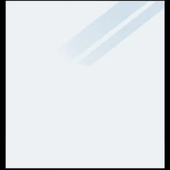 Plus hærdet glaselement 86x91 cm frosted og lamineret