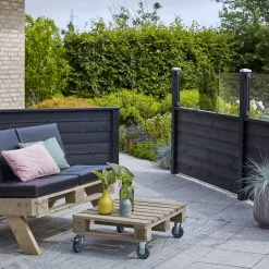 Outlet Plus Klink enkeltlåge 100x125 cm sort