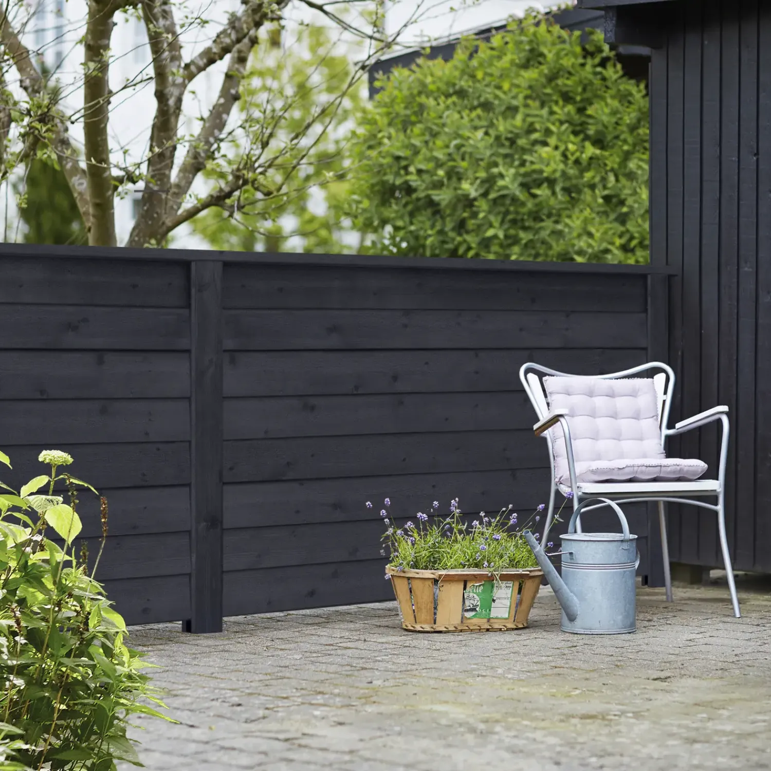 Outlet Plus Klink enkeltlåge 100x125 cm sort