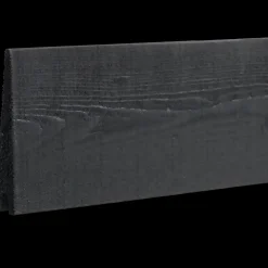 Plus Træhegn^Klink Profilbræt længde 177 cm Sort