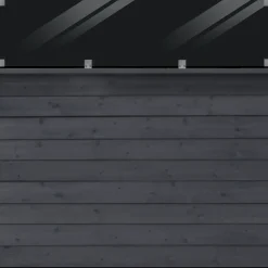 Plus Stål- Og Glashegn^Klink Profilhegn m/glas 174×163 cm Sort