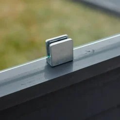 Plus Stål- Og Glashegn^Klink Profilhegn m/glas 174×163 cm Sort