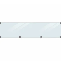 Plus Stål- Og Glashegn^Klink profilhegn m/glas 174x125 cm trykimprægneret