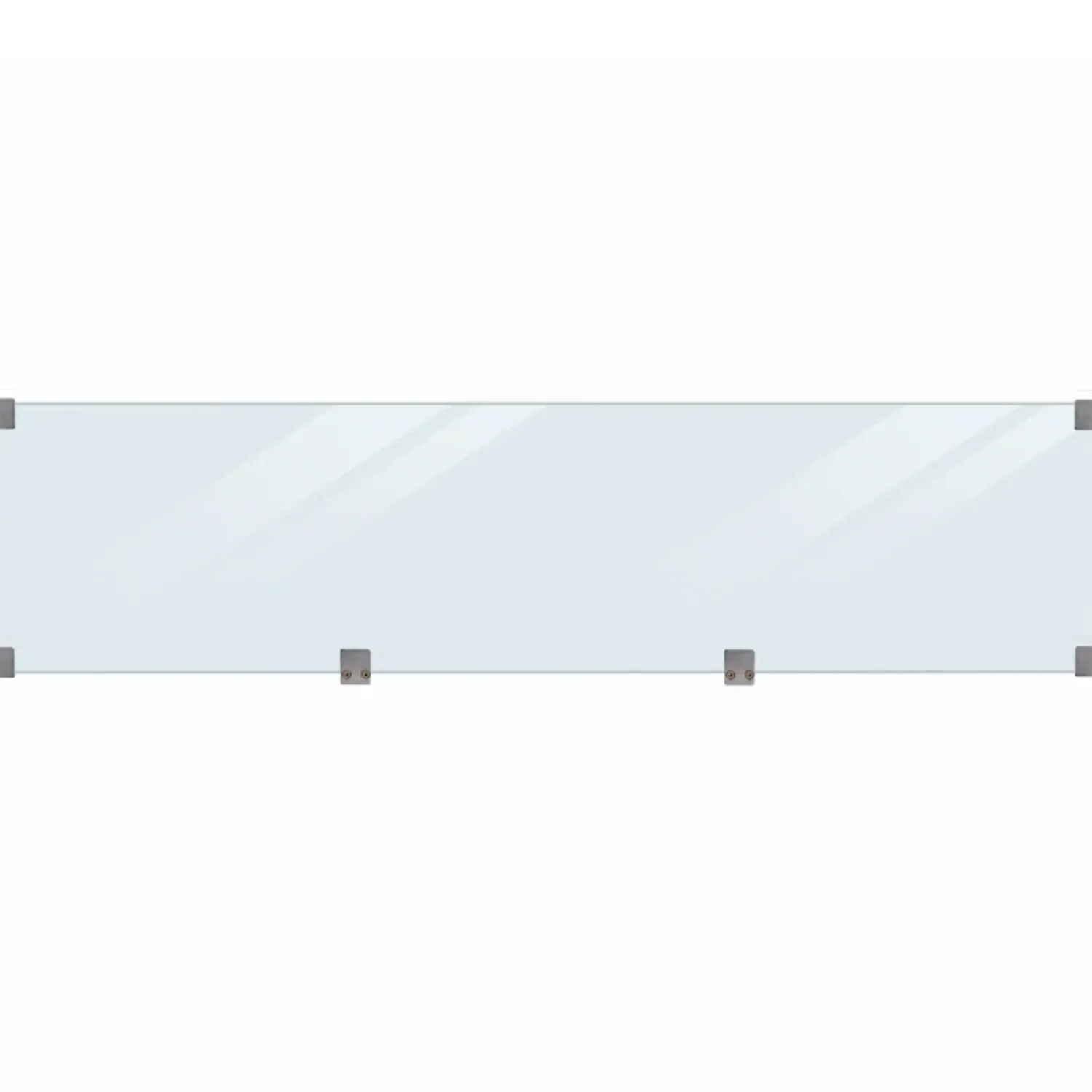 Plus Stål- Og Glashegn^Klink profilhegn m/glas 174x125 cm trykimprægneret