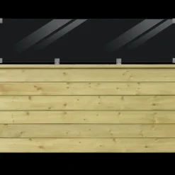 Plus Stål- Og Glashegn^Klink Profilhegn m/glas 174×125 cm PEFC