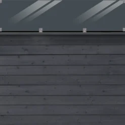 Plus Stål- Og Glashegn^Klink profilhegn m/glas 174x125 cm sort