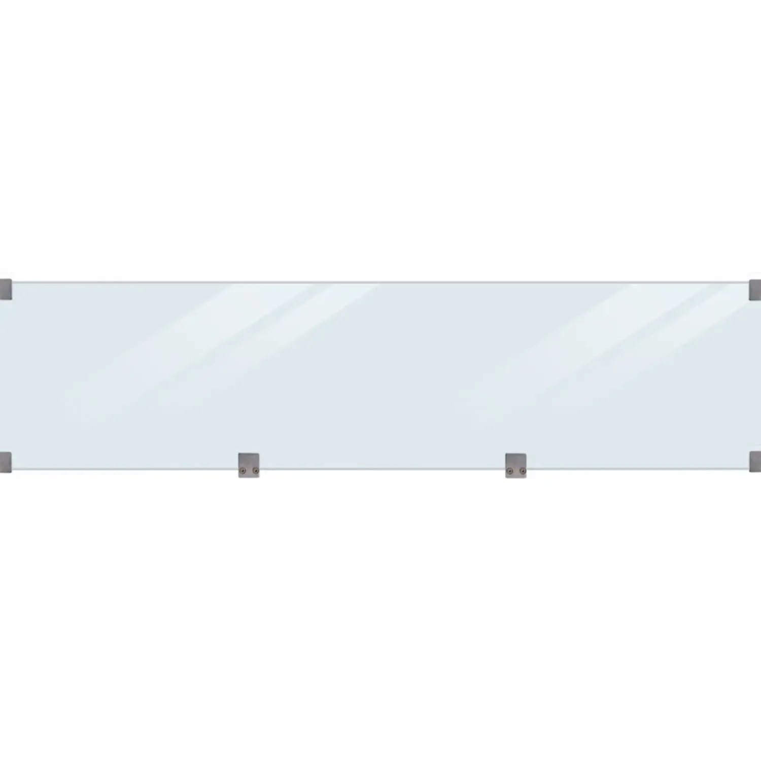 Plus Stål- Og Glashegn^Klink profilhegn m/glas 174x125 cm sort