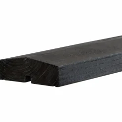 Plus Klink renovationsskjuler m/træstolper til nedgravning 108x194 cm sort