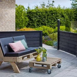 Plus Klink/Plank mellemtop/afslutning 174 cm sort