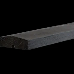 Plus Træhegn|Stolper Og Hegnspæle^Klink/Plank topafslutning længde 200 cm Sort