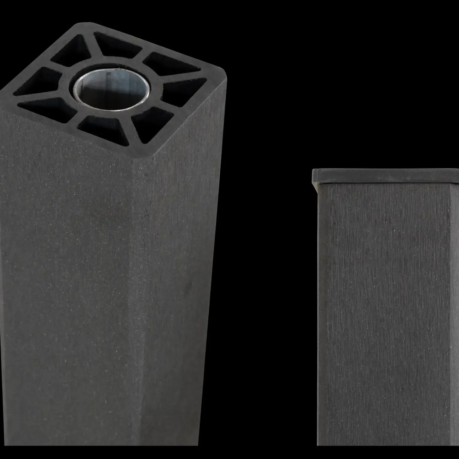 Plus Stolper Og Hegnspæle^kompositstolpe 90x90 mm længde 98 cm skifergrå