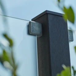 Plus Stolper Og Hegnspæle^kompositstolpe 90x90 mm længde 98 cm skifergrå