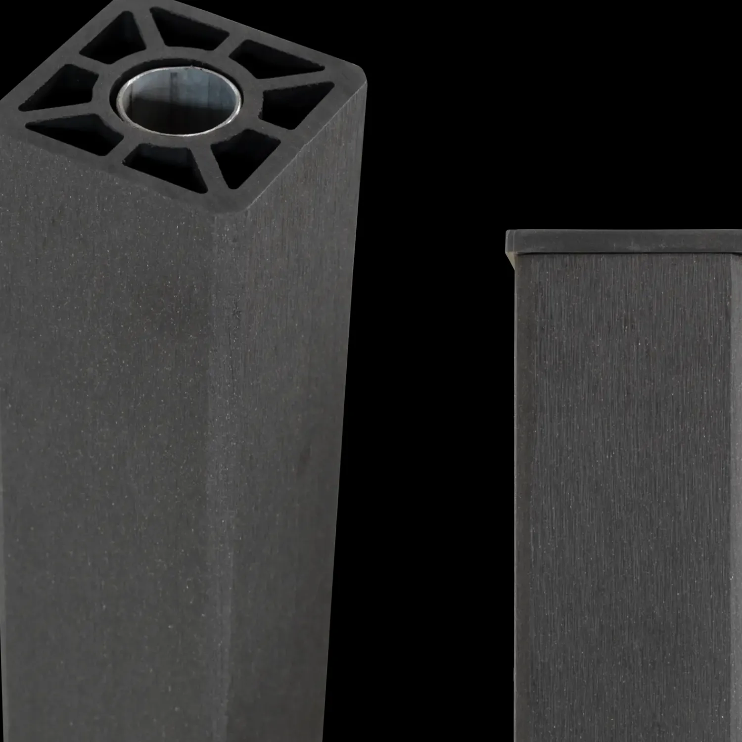 Plus Stolper Og Hegnspæle^kompositstolpe 90x90 mm længde 98 cm skifergrå