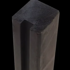 Plus Stolper Og Hegnspæle^Krydsskåret Profilstolpe m/1 spor 9×9×188 cm Sort