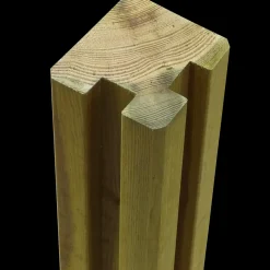 Online Plus Krydsskåret Profilstolpe m/2 spor Hjørne 9×9×268 cm