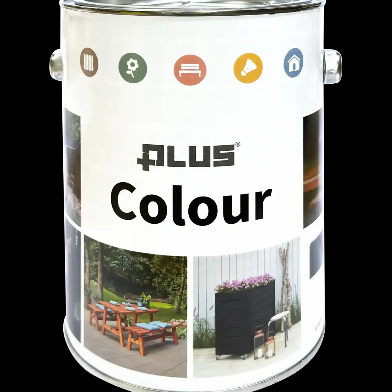 Plus Trælasur^lasurfarve Hvid 2½ ltr.