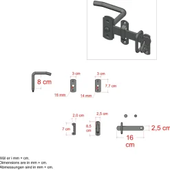 Plus lågebeslag enkeltlåget lave/høje varmgalvaniseret