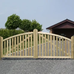 Plus Ligno dobbeltlåge inkl. beslag 300x88/118 cm trykimprægneret