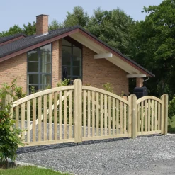 Plus Ligno dobbeltlåge inkl. beslag 300x88/118 cm trykimprægneret