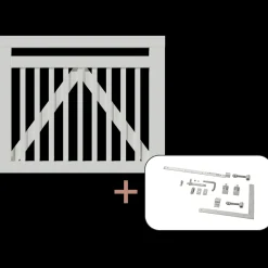 Online Plus Linea bred låge inkl. beslag 100x80 cm hvid