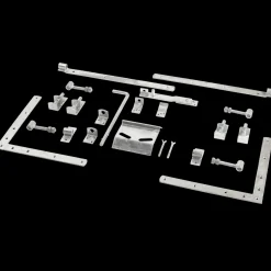 Clearance Plus Linea dobbeltlåge låge inkl. beslag 300x80 cm hvid