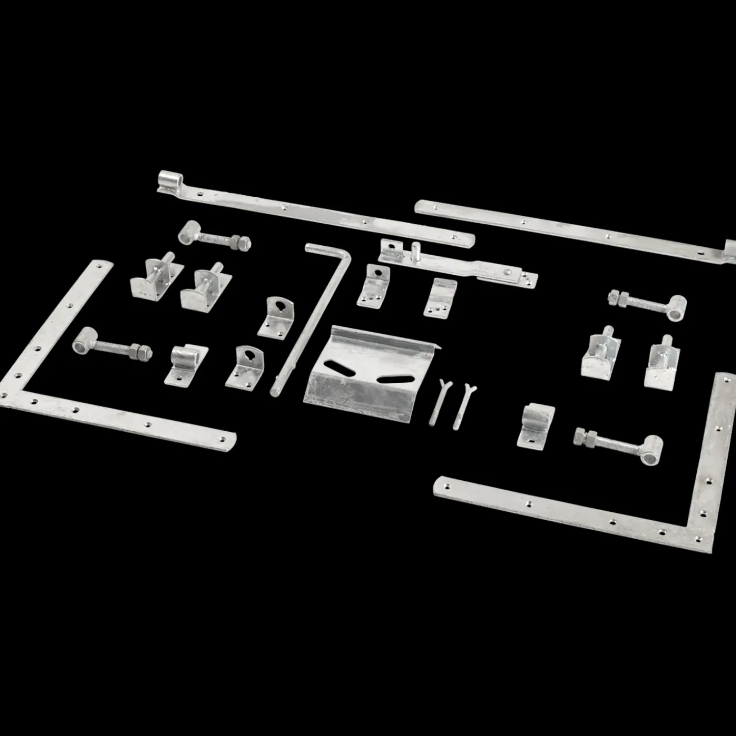 Clearance Plus Linea dobbeltlåge låge inkl. beslag 300x80 cm hvid