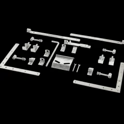 Online Plus Linea dobbeltlåge låge inkl. beslag 300x80 cm sort