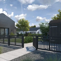 Plus Havelåger^Linea dobbeltlåge 300x80 cm sort