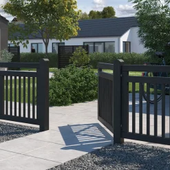 Plus Havelåger^Linea dobbeltlåge 300x80 cm sort