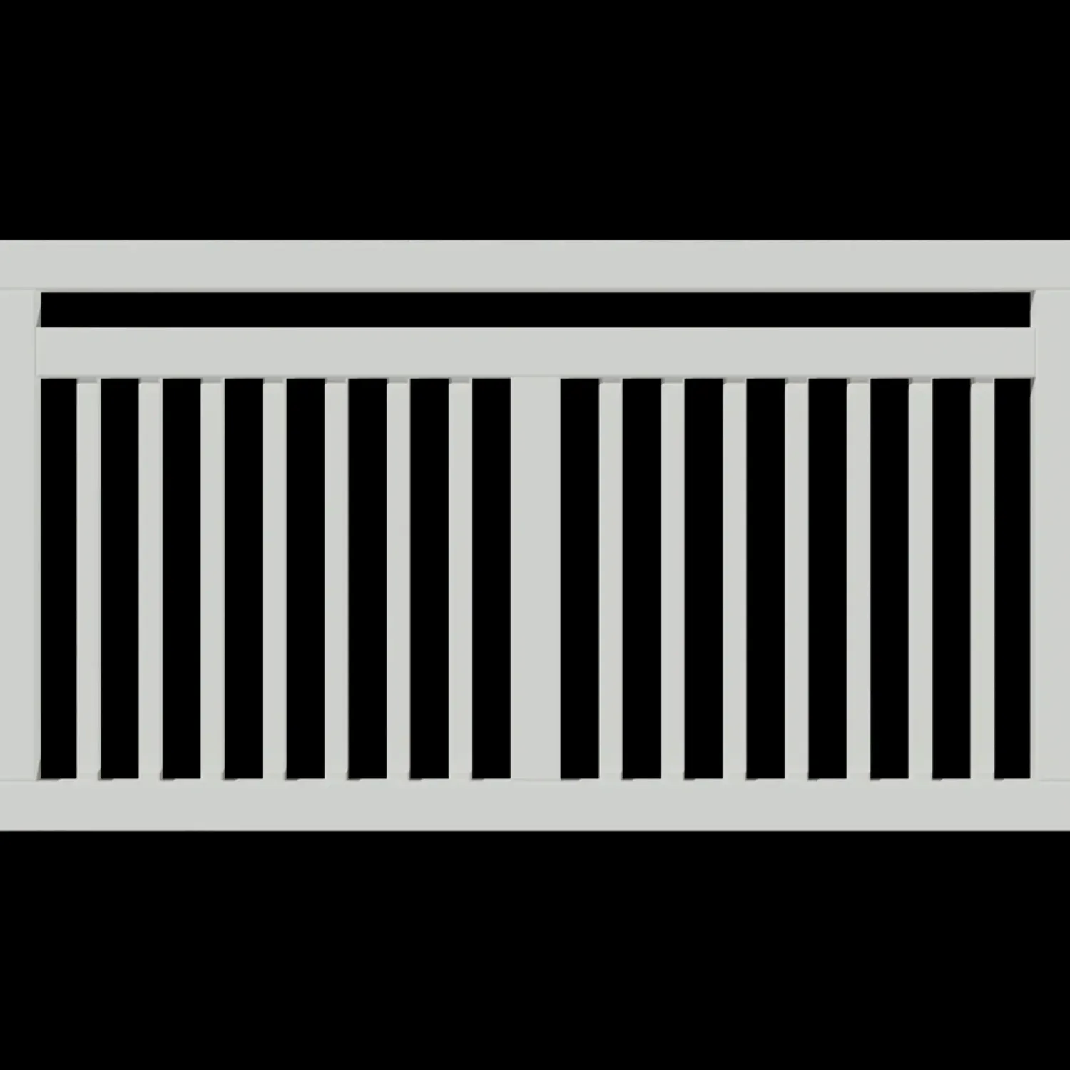 Best Plus Linea hegn 150x80 cm hvid