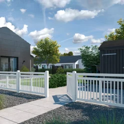 Best Plus Linea hegn 150x80 cm hvid