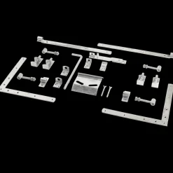 Plus Havelåger^Nagano dobbeltlåge inkl. beslag 200x80 cm sort