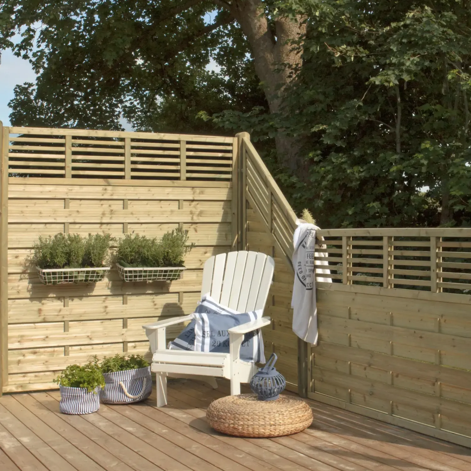 Plus Træhegn^Newline hegn 180x110 cm trykimprægneret