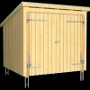 Outlet Plus Nordic cykelskur 5 m² modul1 med dobbeltdør