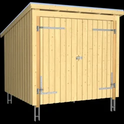 Outlet Plus Nordic cykelskur 5 m² modul1 med dobbeltdør