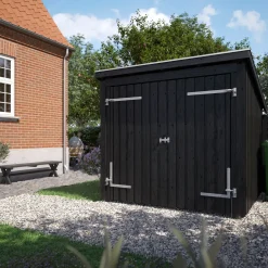 Outlet Plus Nordic cykelskur 5 m² modul1 med dobbeltdør