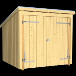 Outlet Plus Nordic cykelskur 5 m² modul1 med dobbeltdør