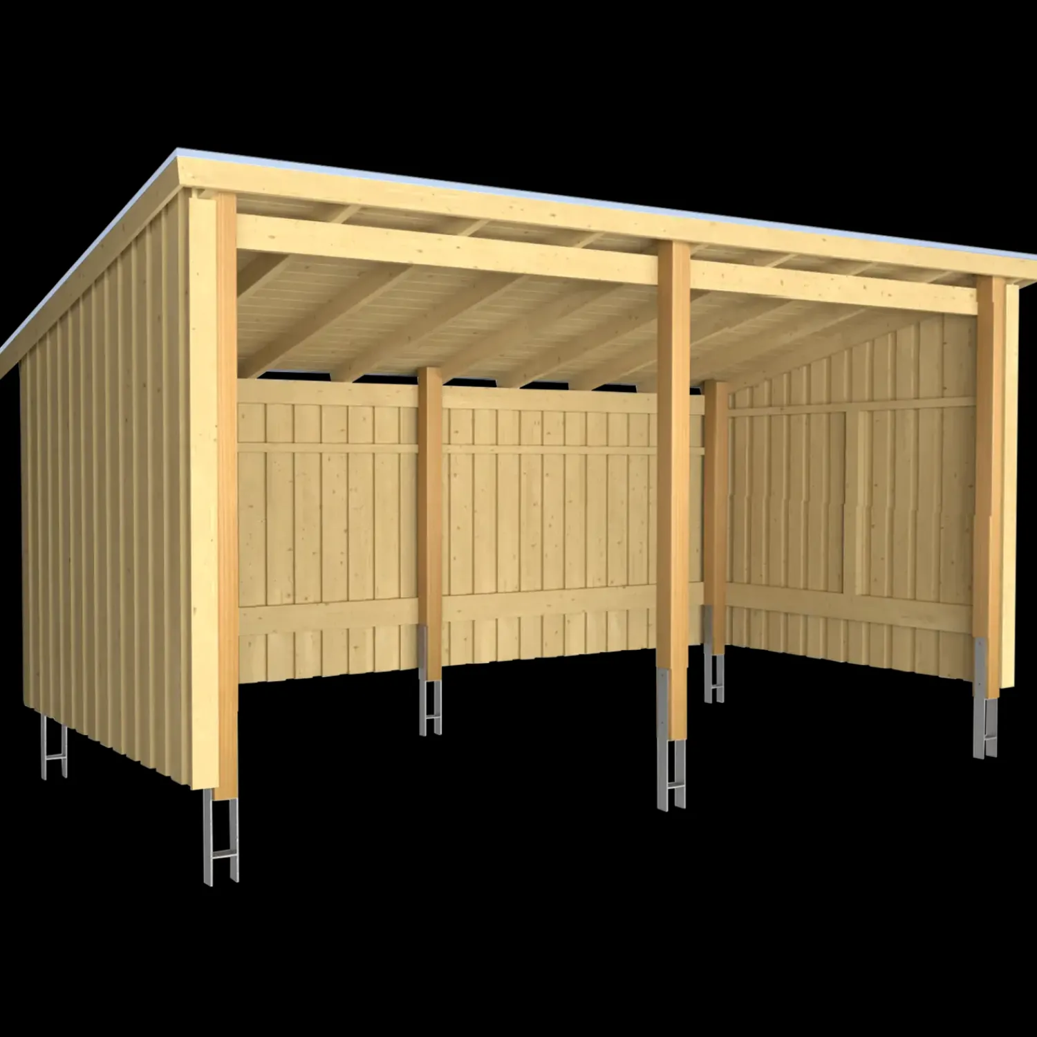 Clearance Plus Nordic Multi havehus 9,5 m² 2 moduler med åben front