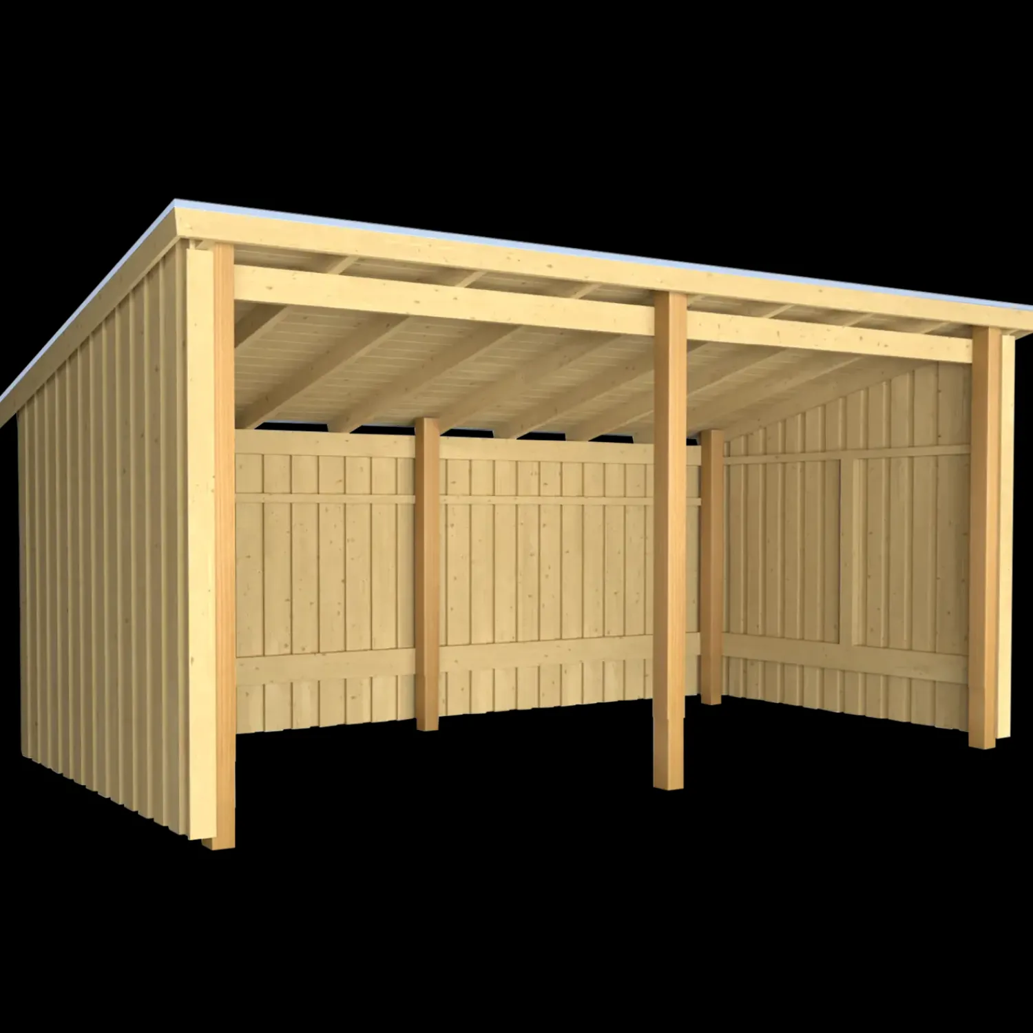 Clearance Plus Nordic Multi havehus 9,5 m² 2 moduler med åben front