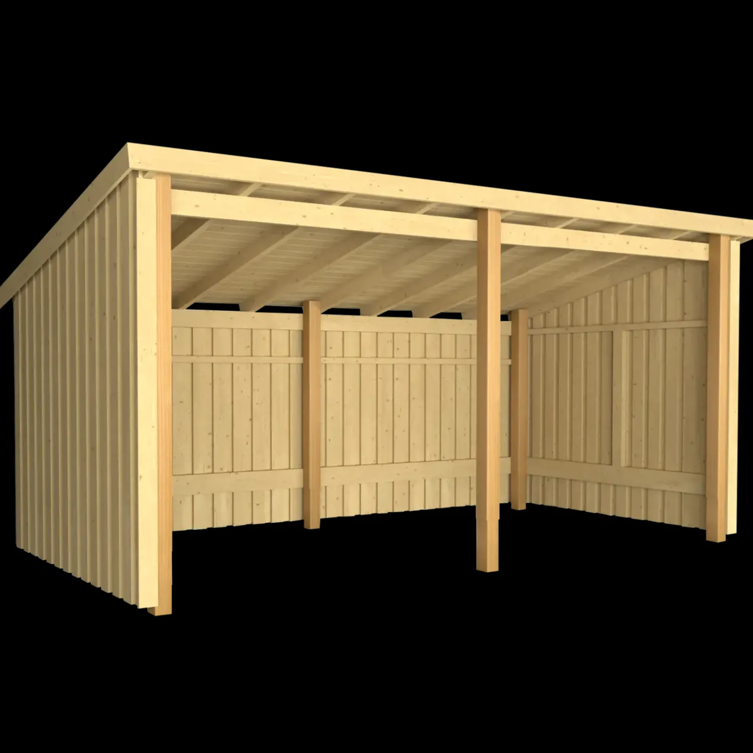 Clearance Plus Nordic Multi havehus 9,5 m² 2 moduler med åben front