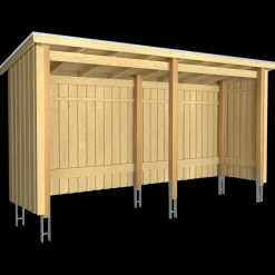 Redskabsskure I Træ^Plus Nordic Multi havehus 4,7 m² 2 moduler med åben front