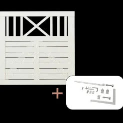 Clearance Plus Nostalgi enkeltlåge inkl. beslag 100x95 cm hvid