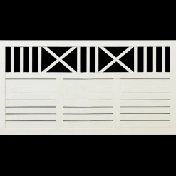 Hot Plus Nostalgi hegn 180x95 cm hvid