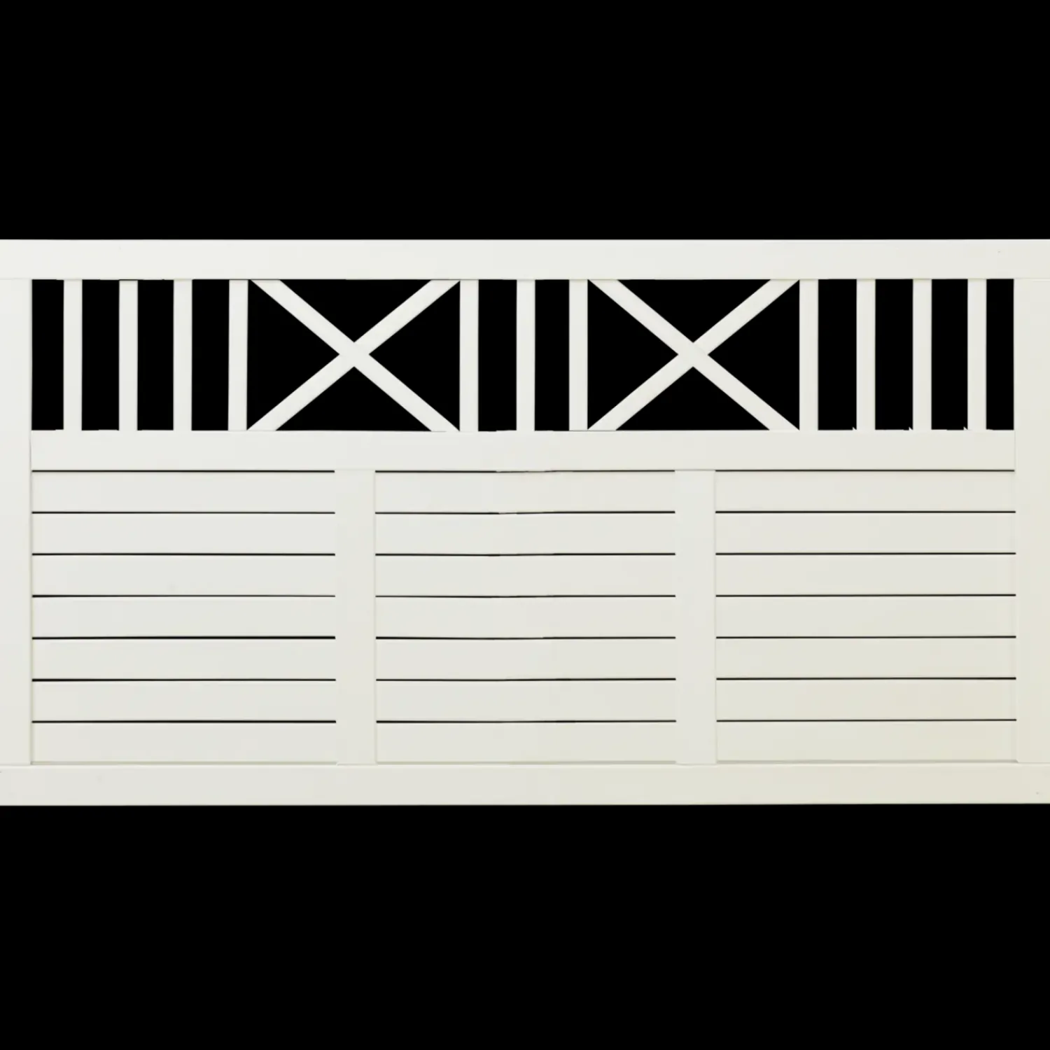 Hot Plus Nostalgi hegn 180x95 cm hvid