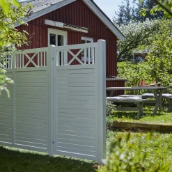 Hot Plus Nostalgi hegn 180x95 cm hvid