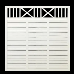 Hot Plus Nostalgi hegn 180x95 cm hvid